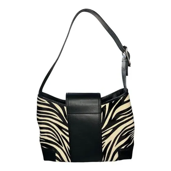Lambertson Truex zebra shoulder bag purse calf hair Y2K designer - Picture 5 of 15